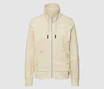 Sweatjacke mit Stehkragen Modell 'Sweatjacke zipper pique'