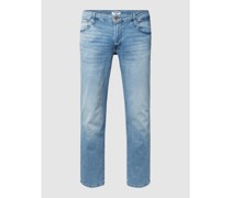 PLUS SIZE Jeans mit Label-Patch Modell 'GLENN'