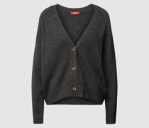 Strickjacke mit V-Ausschnitt