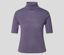 T-Shirt mit Stehkragen
