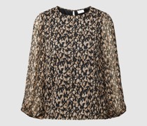 Bluse mit Rundhalsausschnitt Modell 'FALIA'