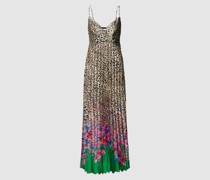 Midikleid mit Allover-Muster