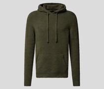 Hoodie in Strick-Optik