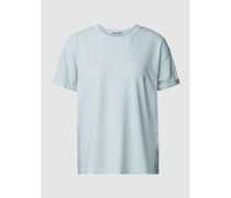 T-Shirt mit umgenähten Ärmelabschlüssen Modell 'Larima'