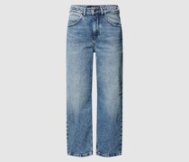 Jeans mit Label-Patch Modell 'SHELTER'