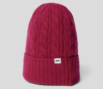 Beanie mit Zopfmuster