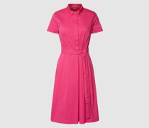 Hemdblusenkleid mit Bindegürtel