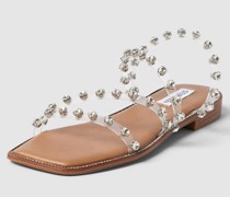 Sandalen mit Ziersteinbesatz Modell 'SKYLER'
