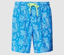 Badehose mit Allover-Print Modell 'LIGHTING'