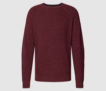 Strickpullover mit gerippten Abschlüssen