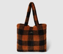 Shopper mit Allover-Muster Modell 'Brownie'