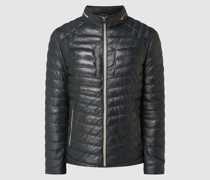 Steppjacke in Leder-Optik Modell 'Malik'