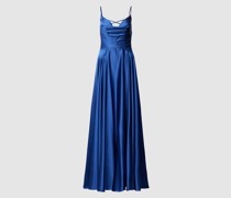 Abendkleid mit Wasserfallausschnitt