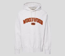 Hoodie in melierter Optik