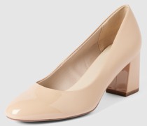 Pumps aus Leder mit abgerundeter Spitze
