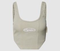 Crop Top mit Feinripp Modell 'Buena'