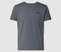 T-Shirt mit Label-Print Modell 'BASIC'