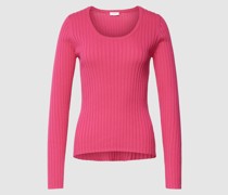 Longsleeve in Ripp-Optik