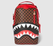 Rucksack mit Allover-Muster Modell 'RED SHARKS IN PARIS'