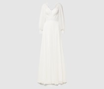 Brautkleid mit Besatz aus Spitze
