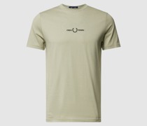 T-Shirt mit Label-Stitching Modell 'Embroidered'