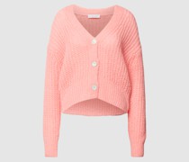 Strickjacke mit V-Ausschnitt