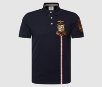 Poloshirt mit Label-Stitching