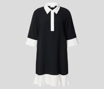 Minikleid in Two-Tone-Machart