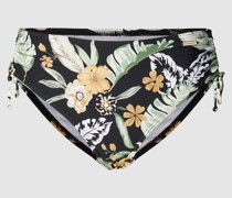 Bikini-Hose mit floralem Muster