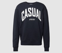 Sweatshirt mit Label-Print Modell 'Sage'