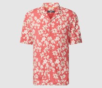 Slim Fit Freizeithemd mit floralem Muster