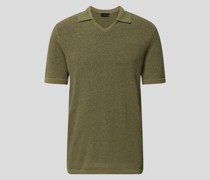 Poloshirt in Strick-Optik