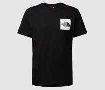 T-Shirt mit Label-Print Modell 'FINE'