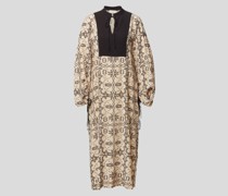 Maxikleid mit floralem Allover-Muster