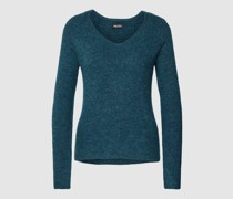 Strickpullover mit V-Ausschnitt Modell 'ELLEN'