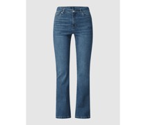 Flared Fit High Rise Jeans mit Stretch-Anteil Modell 'Saga'
