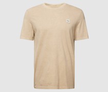 T-Shirt aus Baumwolle mit Label-Patch