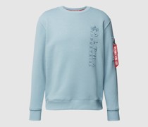 Sweatshirt mit Label-Stitching