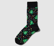Socken mit Allover-Muster Modell 'CHRISTMAS NIGHT'
