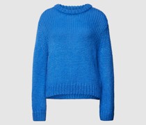Strickpullover mit Rundhalsausschnitt