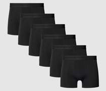 Boxershorts mit elastischem Label-Bund im 6er-Pack
