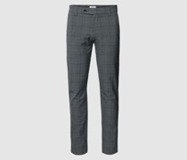 Slim Fit Anzughose in melierter Optik Modell 'MARCO'