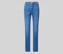 Slim Fit Jeans mit Gürtelschlaufen Modell 'STYLE.MARY'