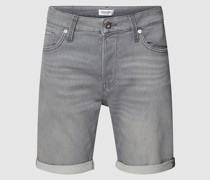 Jeansshorts mit Label-Patch Modell 'RICK'