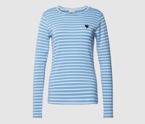 Longsleeve mit Motiv-Stitching Modell 'Liddy'