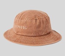 Bucket Hat mit Label-Stitching