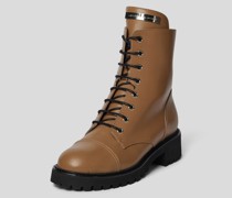 Schnürboots mit Label-Applikation