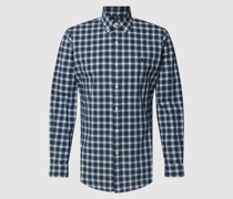 Custom Fit Freizeithemd mit Glencheck-Muster