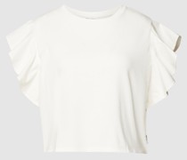T-Shirt mit Volantärmeln