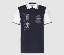 Poloshirt mit Label-Stitching